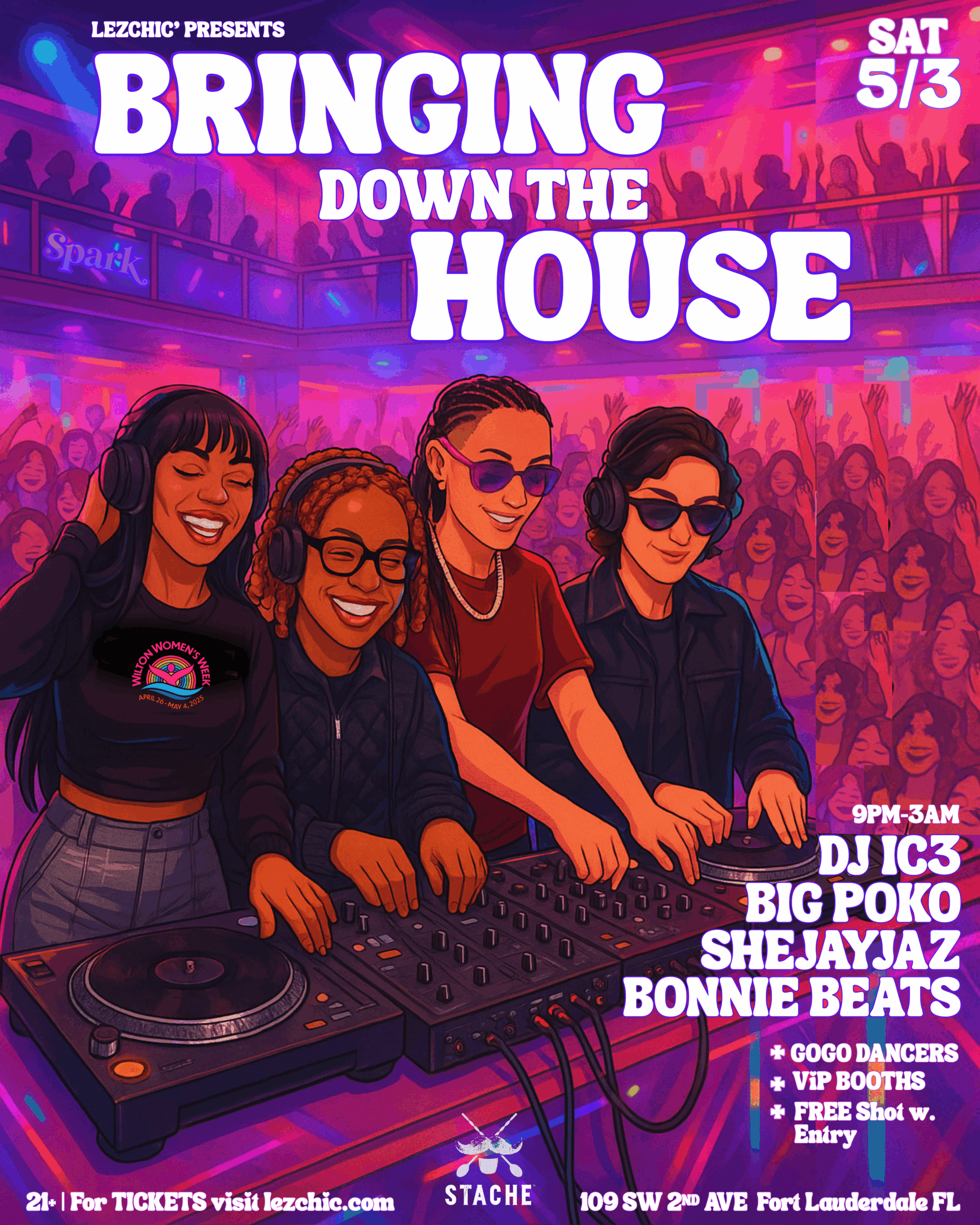 Lezchic’ Presents Bringing Down The House for Wilton Womens Week
