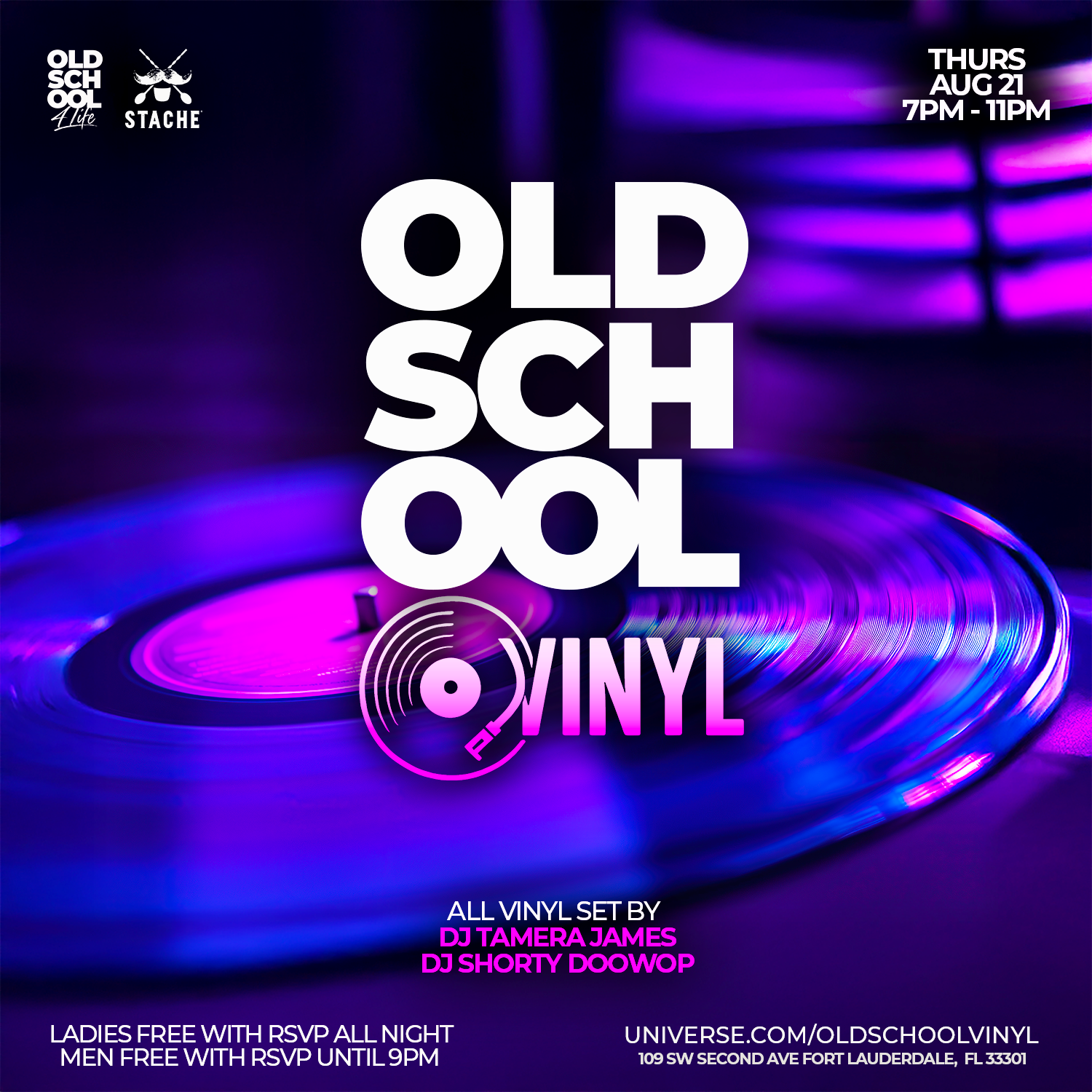 Old School Vinyl @ Stache