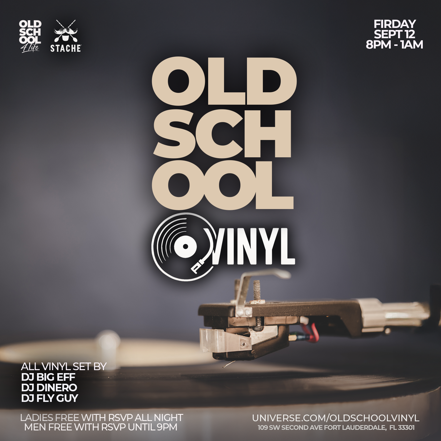 Old School Vinyl @ Stache