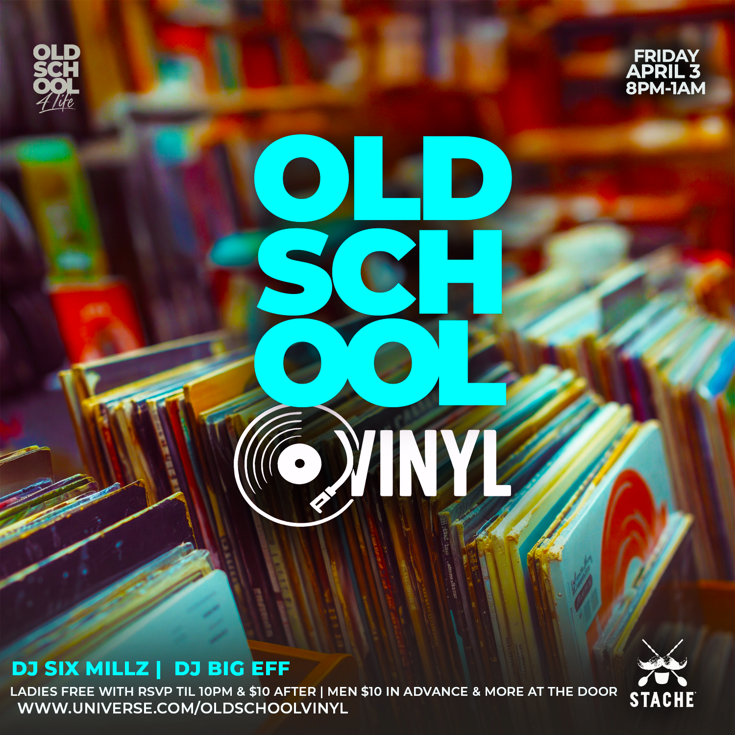 Old School Vinyl @ Stache